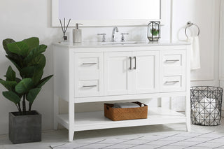 48 inch Single Bathroom Vanity in White