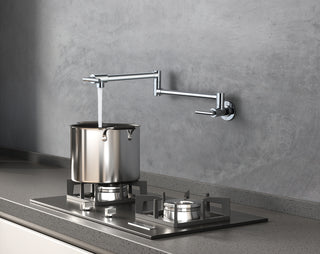 Gabriel Wall Mounted Pot Filler in Chrome