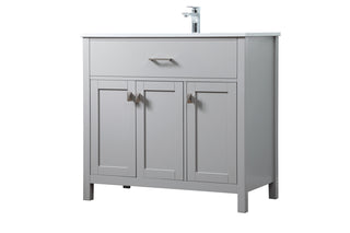 36 Inch SIngle Bathroom Vanity In Grey