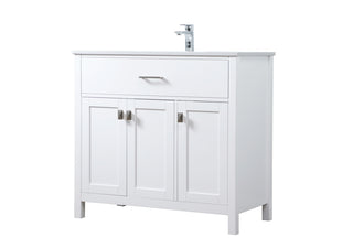 36 Inch SIngle Bathroom Vanity In White