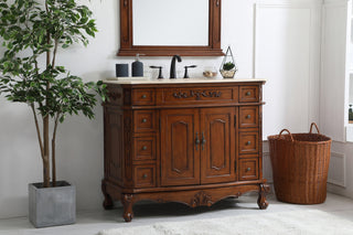 42 inch Single Bathroom Vanity in Teak