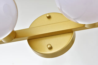 Majesty 4 light Brass and frosted white Bath Sconce