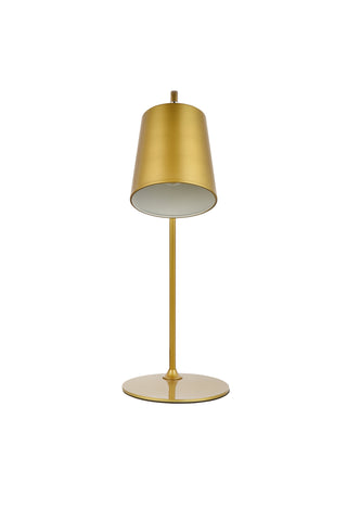 Leroy 1 light brass table lamp