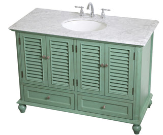 48 inch Single Bathroom Vanity in Vintage Mint