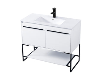 40 inch  Single Bathroom Vanity in White