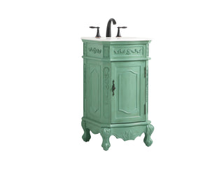 19 inch Single bathroom vanity in vintage mint