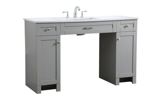 54 Inch ADA Compliant Bathroom Vanity In Grey