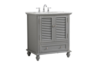 30 inch Single bathroom vanity in grey