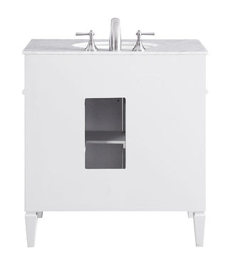 32 In. Single Bathroom Vanity Set In White