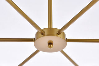 Briggs 36 inch pendant in brass with clear shade