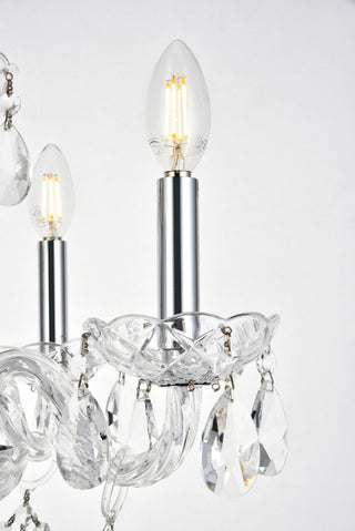 Elle Collection Pendant D17in H18in Lt:4 Chrome Finish 