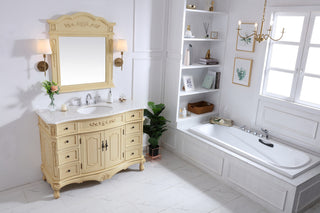 48 in. Single Bathroom Vanity set in light antique beige