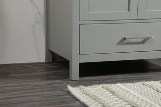 30 inch Single bathroom vanity in grey with backsplash