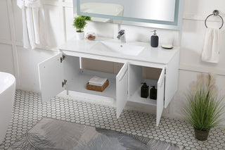 48 inch  Single Bathroom Floating Vanity in White