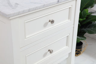 24 in. Single bathroom vanity set in White