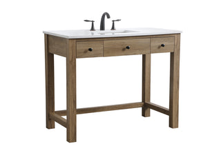 42 Inch ADA Compliant Bathroom Vanity In Natural Oak