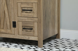32 inch Single bathroom vanity in natural oak