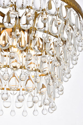 Nordic 5 lights brass pendant