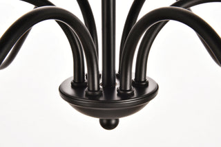 Rohan Collection Chandelier D36 H19 Lt:6 Matte Black Finish