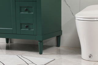 32 inch Single bathroom vanity in green