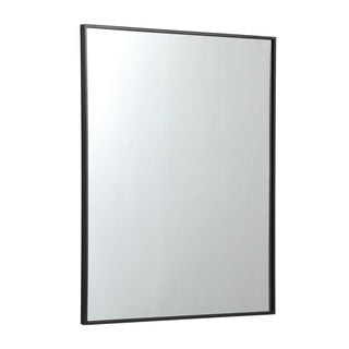 Metal frame rectangle mirror 30 inch in Black