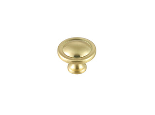 Garlande 1.2" Diameter Brushed Gold Mushroom Knob Multipack (Set of 10)