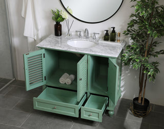 42 inch Single Bathroom Vanity in Vintage Mint