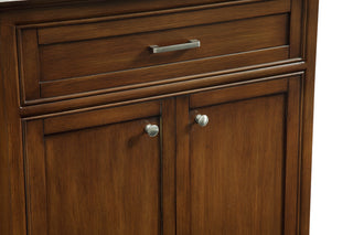 30 In. Single Bathroom Vanity Set In Teak