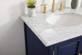 30 inch Single bathroom vanity in blue