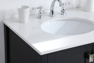 42 inch Single Bathroom Vanity in Black