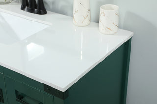 32 inch Single bathroom vanity in green