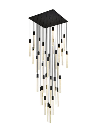 Weston 36 lights pendant in black