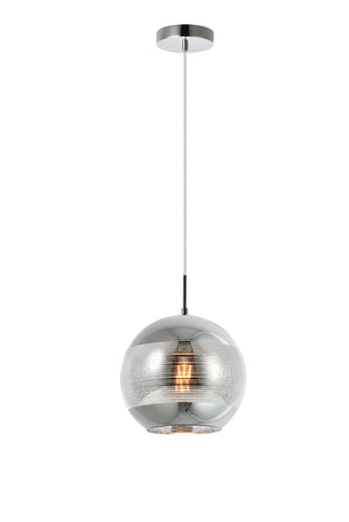 Reflection Collection Pendant D9.5in H9.5in Lt:1 Chrome finish