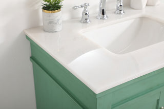 30 inch Single bathroom vanity in vintage mint