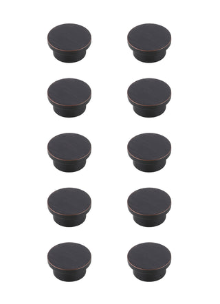 Trovon 1.6" Diameter Oil-rubbed Bronze Oversize Round Knob Multipack (Set of 10)