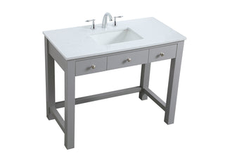 42 Inch ADA Compliant Bathroom Vanity In Grey