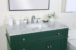 40 inch Single bathroom vanity in green