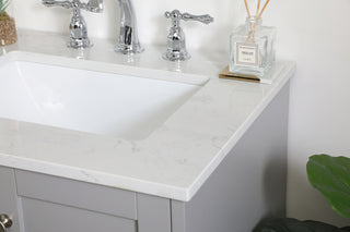 24 inch Single Bathroom Vanity in Grey