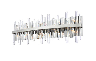 Serena 36 inch crystal bath sconce in chrome