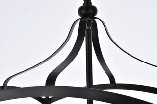 Janet 4 lights pendant in black