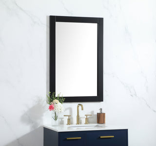 Aqua vanity mirror 24x36 inch in black