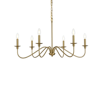 Rohan 36 inch chandelier in Satin Gold