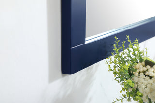 Aqua vanity mirror 60x36 inch in blue