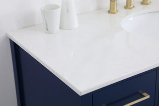 48 inch Single Bathroom Vanity in Blue