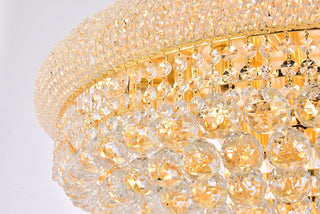 Primo 15 light Gold Flush Mount Clear Royal Cut Crystal