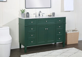 48 inch Single bathroom vanity in green