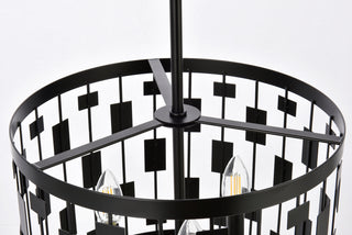 Levante 3 lights pendant in black