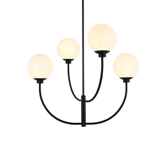 Nyomi 30 inch chandelier in Black