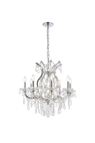 Maria Theresa 9 light Chrome Chandelier Clear Royal Cut Crystal