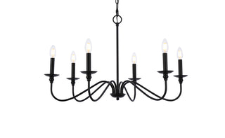 Rohan 30 inch chandelier in matte black